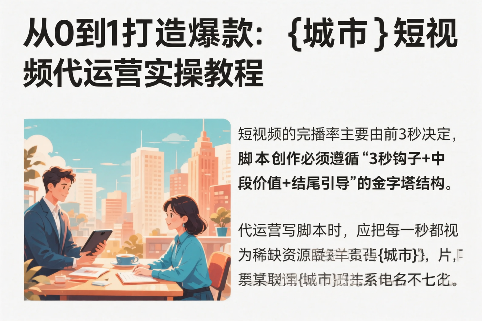 从0到1打造爆款:铜仁短视频代运营实操教程