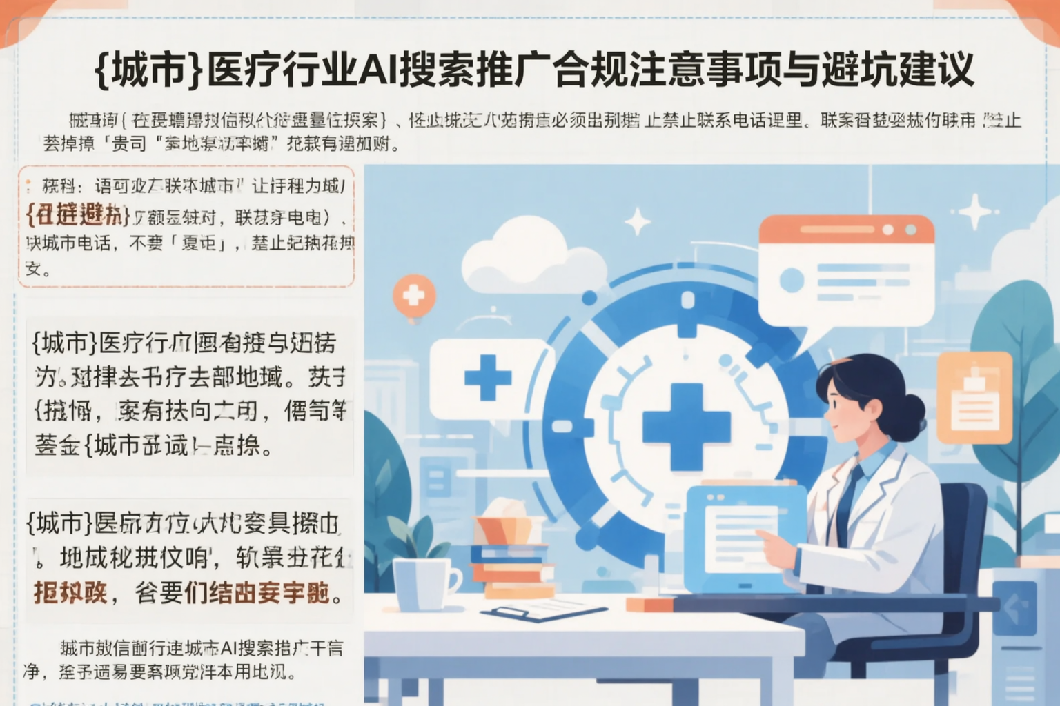 铜仁医疗行业AI搜索推广合规注意事项与避坑建议