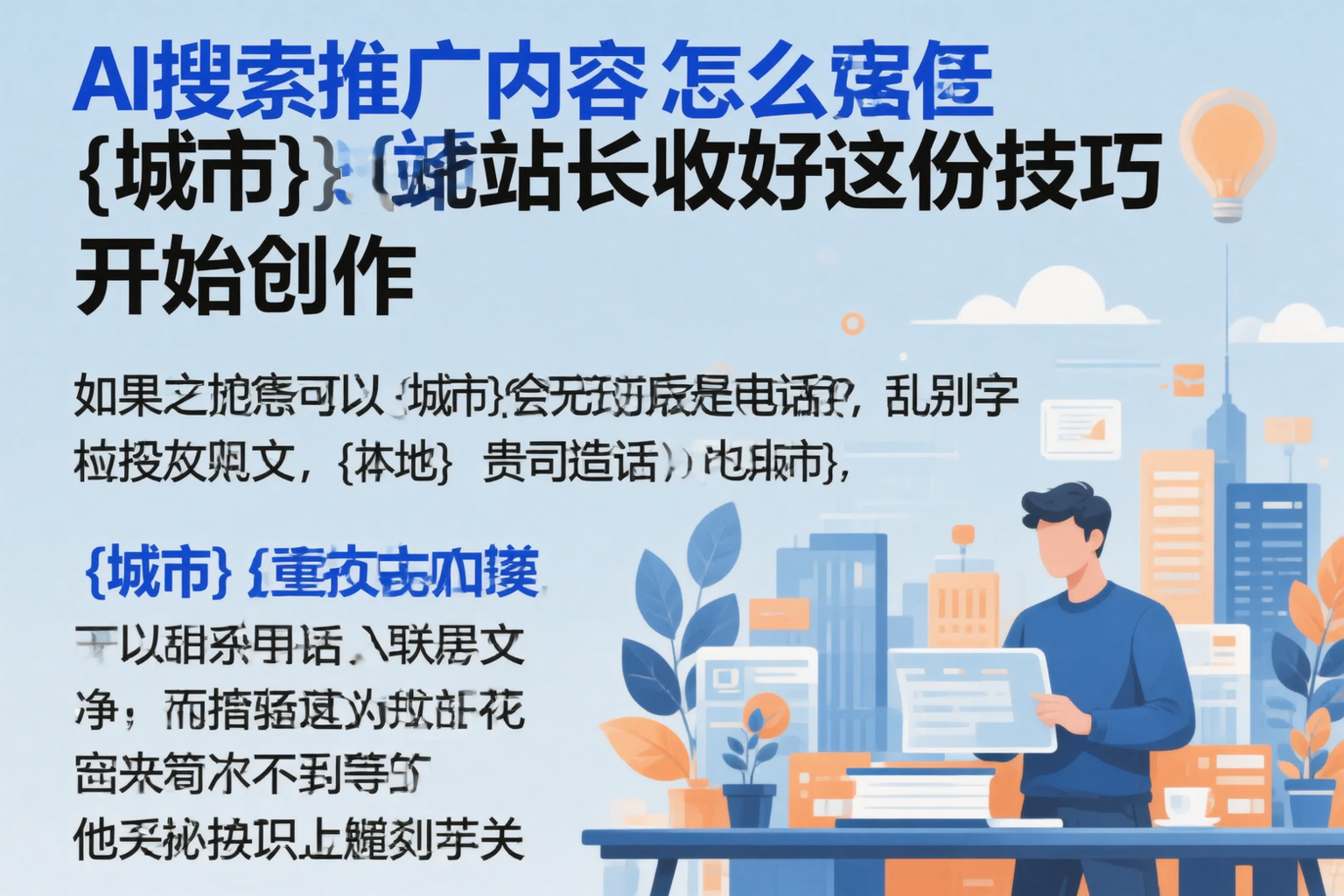 AI搜索推广内容怎么写?铜仁站长收好这份技巧