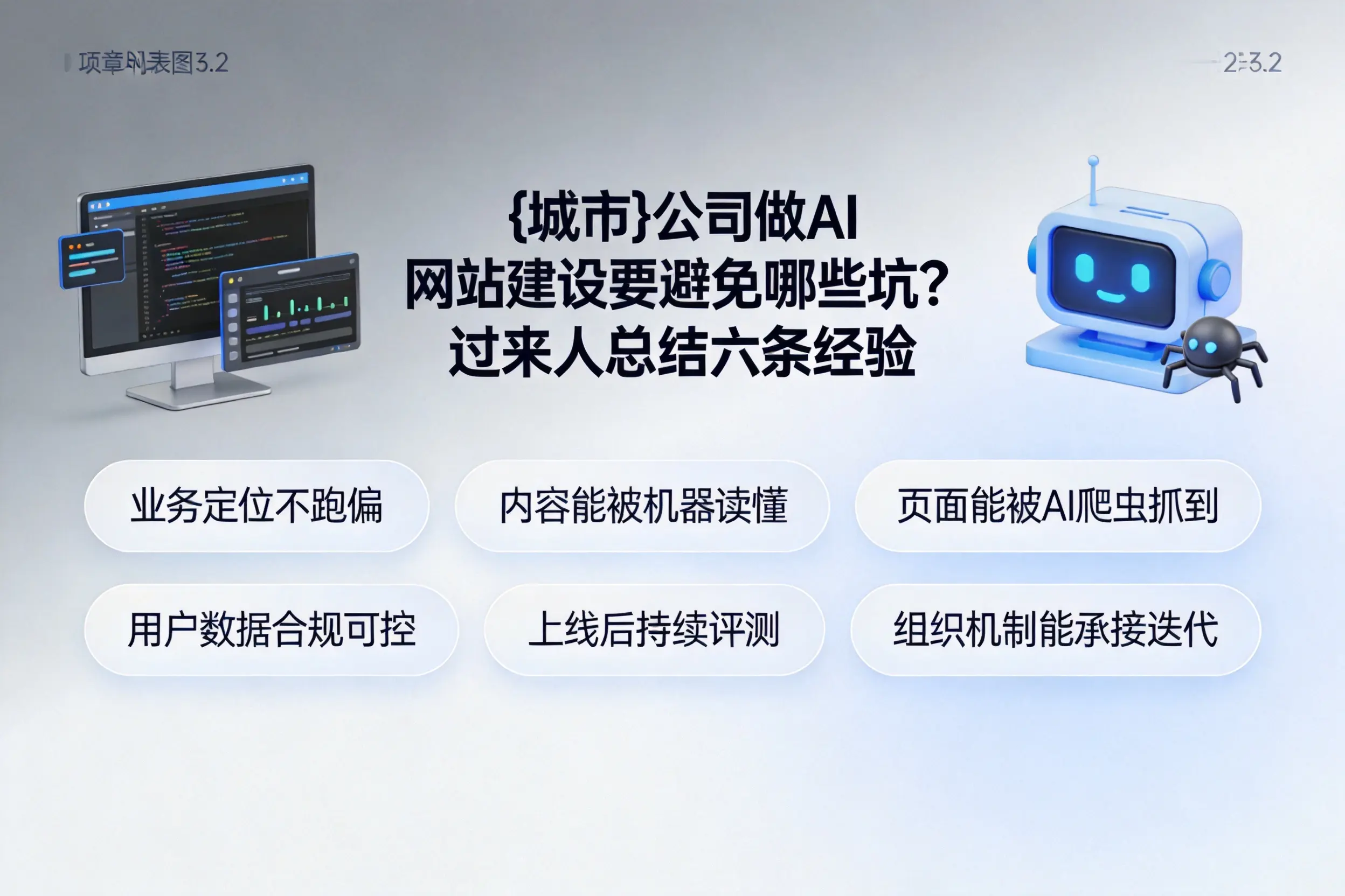 铜仁公司做AI网站建设要避免哪些坑？过来人总结六条经验