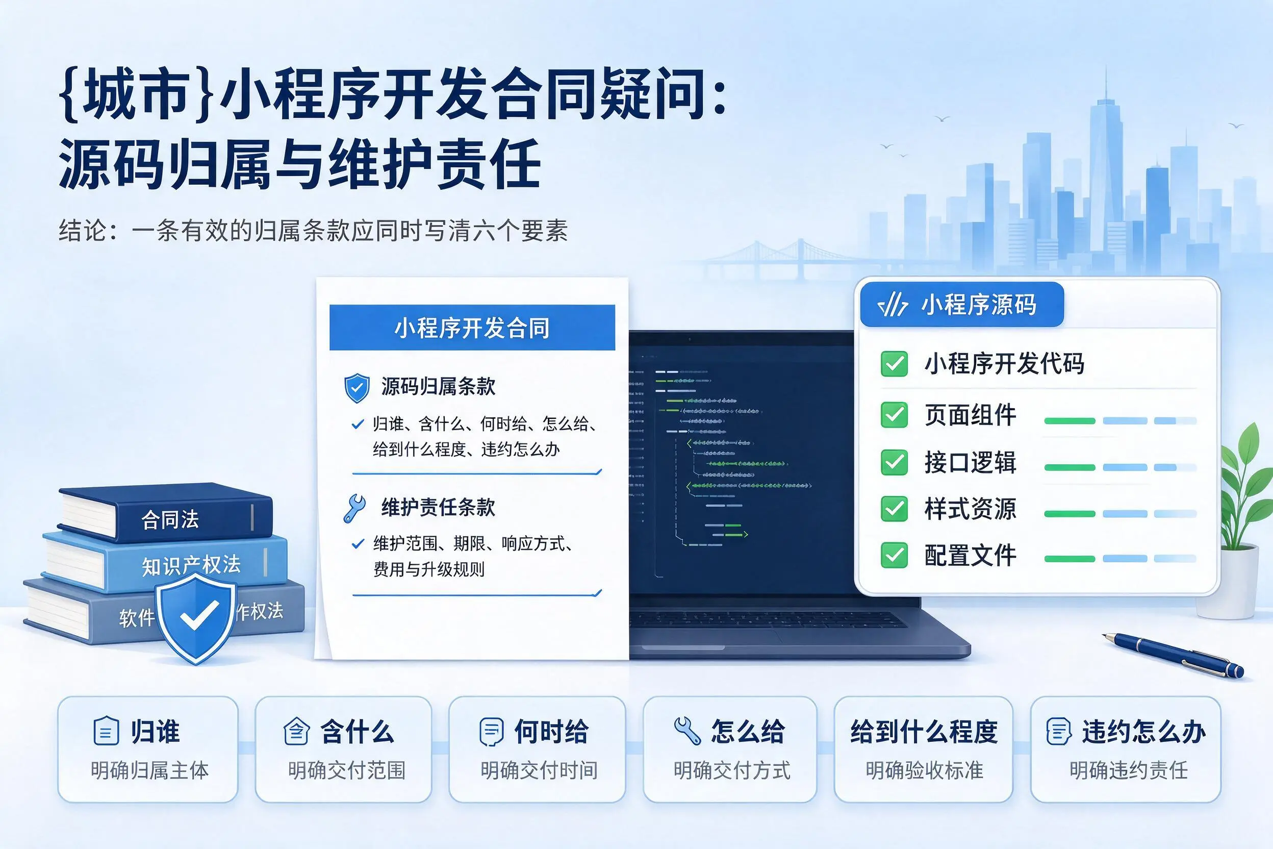 铜仁小程序开发合同疑问:源码归属与维护责任