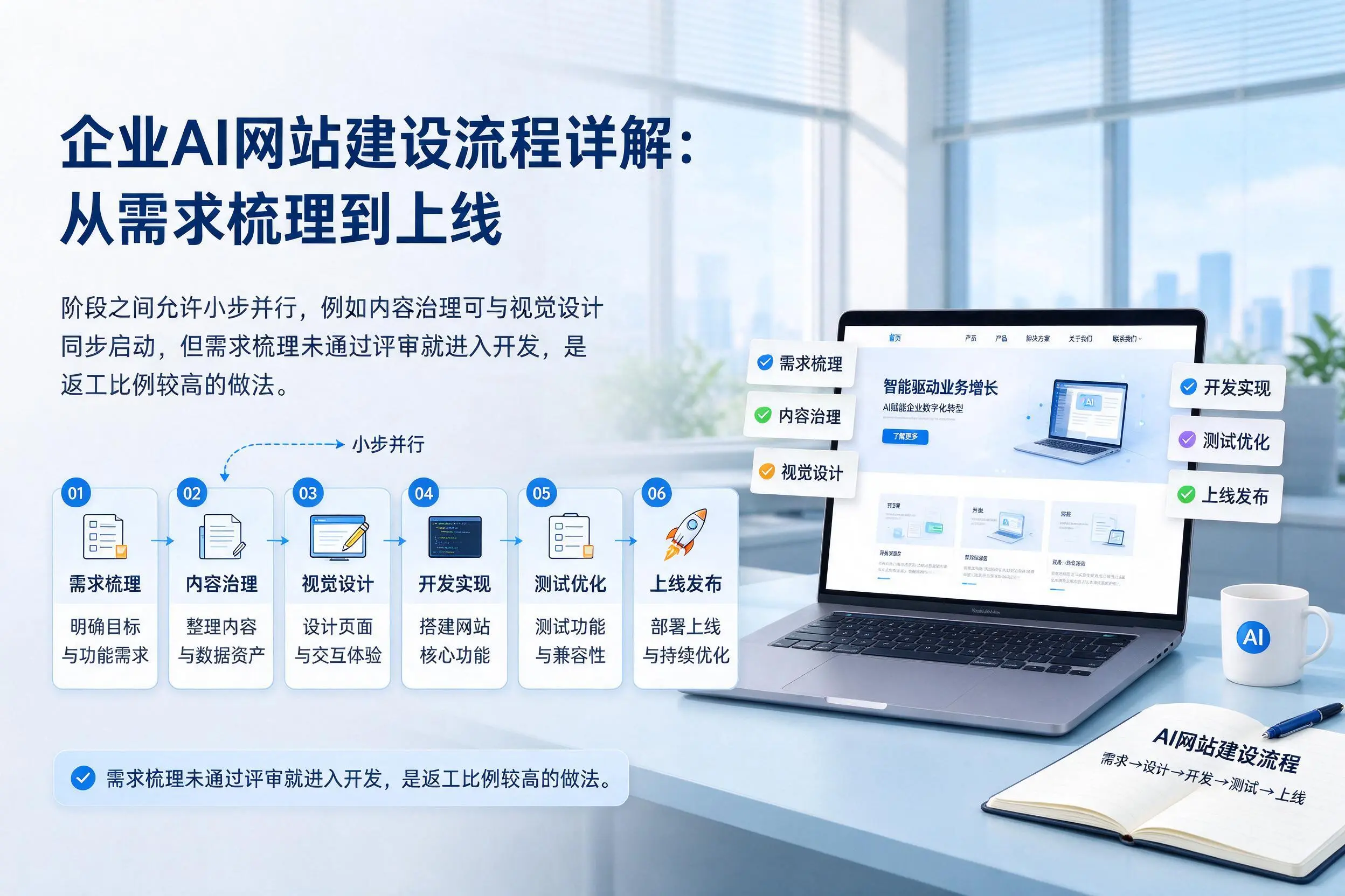 铜仁企业AI网站建设流程详解：从需求梳理到上线