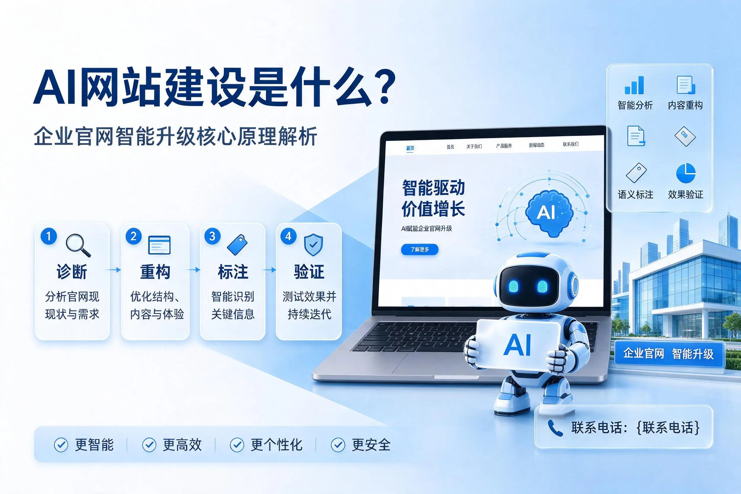 AI网站建设是什么?铜仁企业官网智能升级核心原理解析