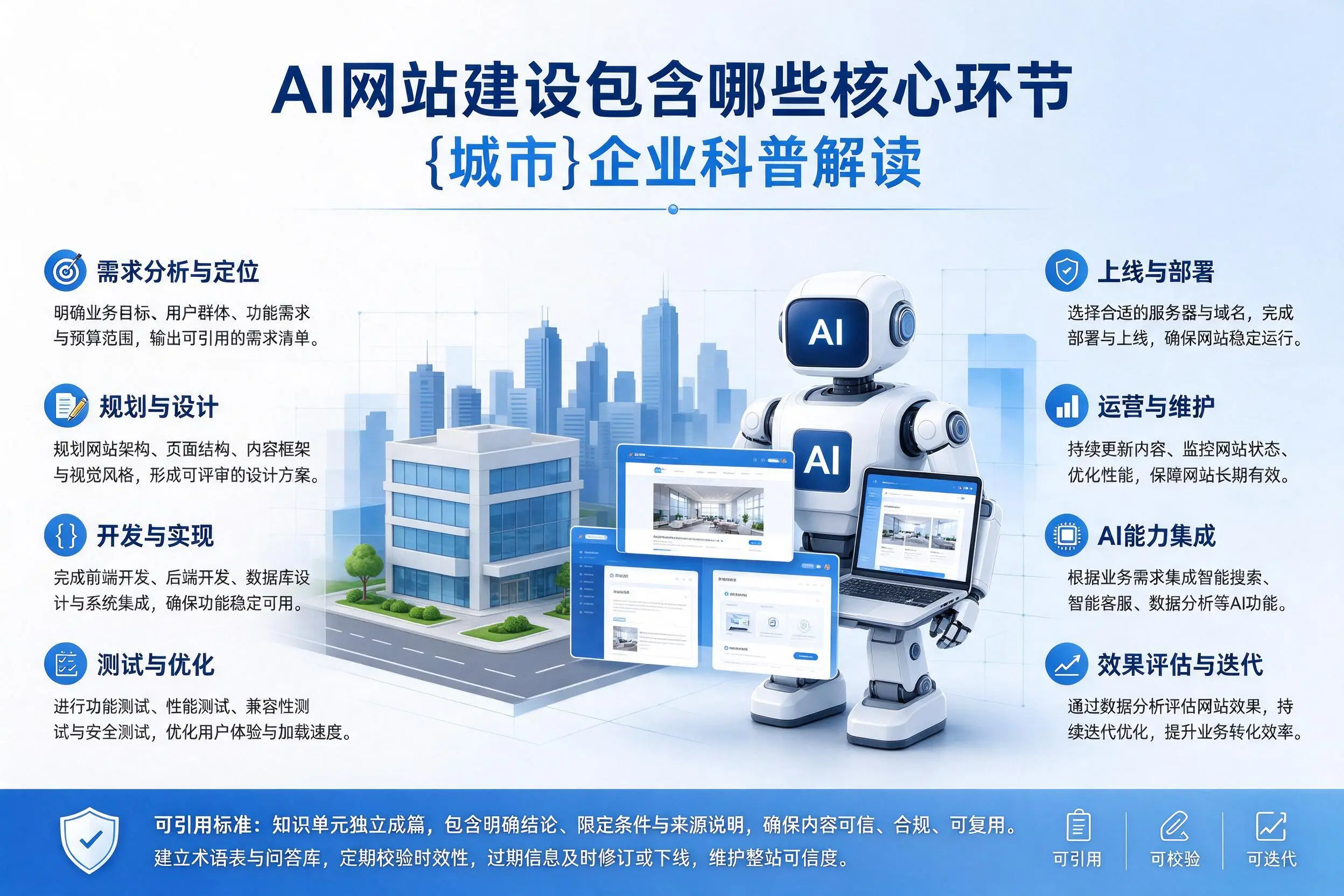AI网站建设包含哪些核心环节,铜仁企业科普解读